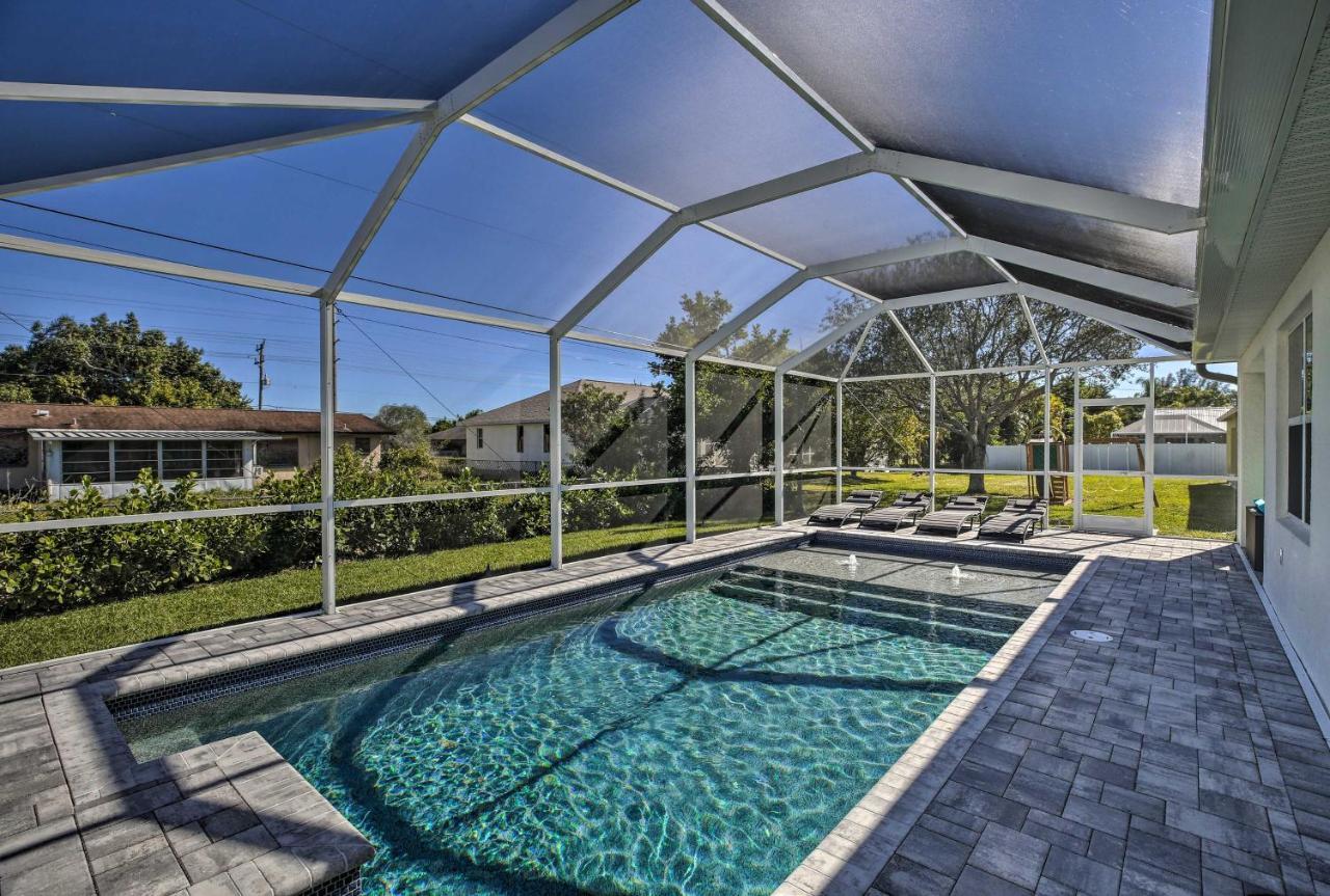 Modern Home With Heated Pool, 3 Mi To Beach Cape Coral Exterior foto