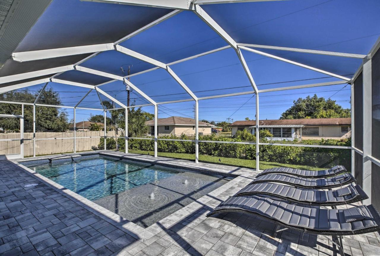 Modern Home With Heated Pool, 3 Mi To Beach Cape Coral Exterior foto